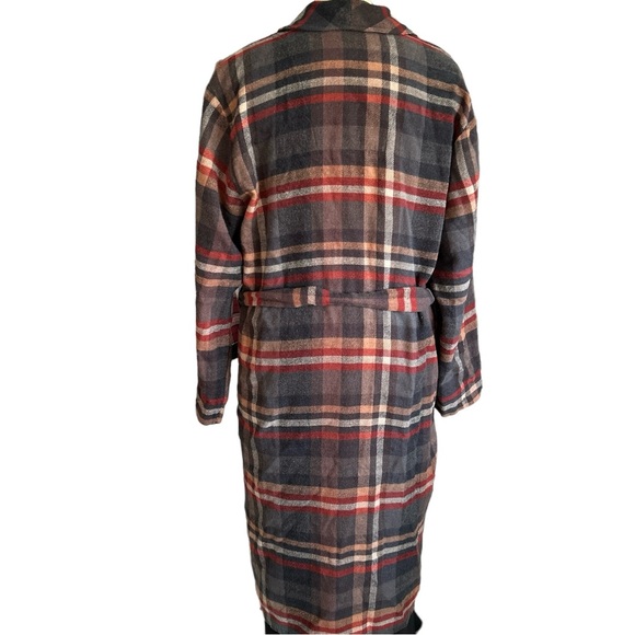 Nordstrom Men’s Plaid Robe Size Medium/Large - Picture 2 of 5